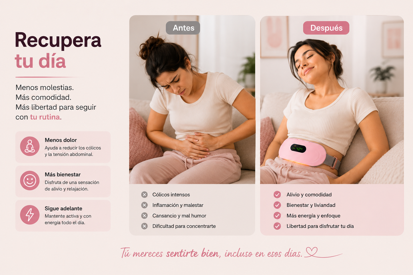 Alivia tus cólicos en minutos