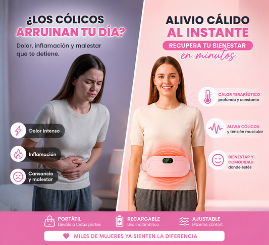 Alivio menstrual con calor terapéutico