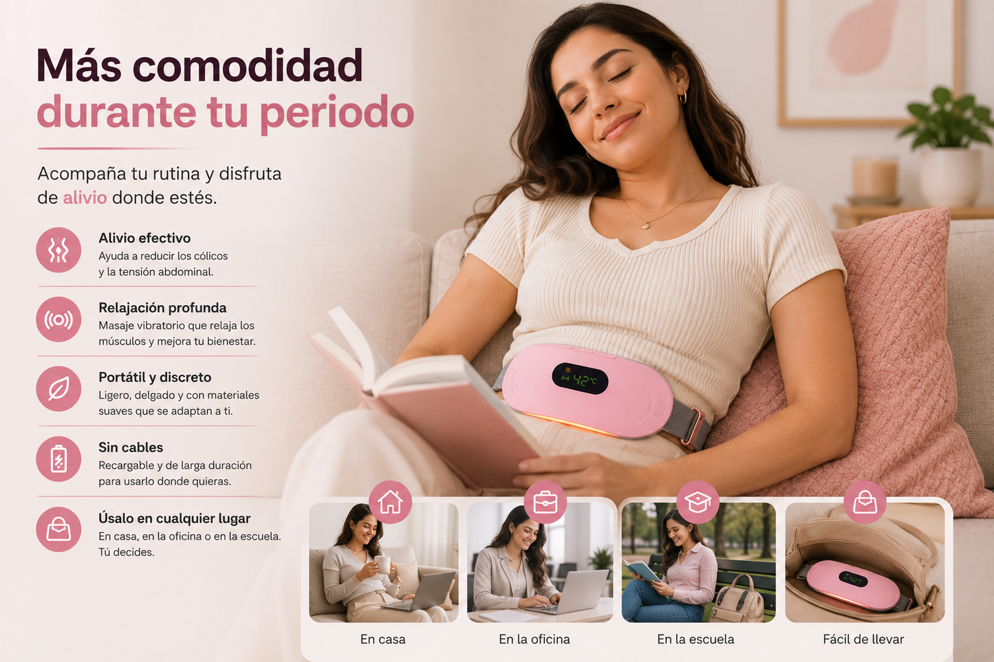 Alivia tus cólicos en minutos