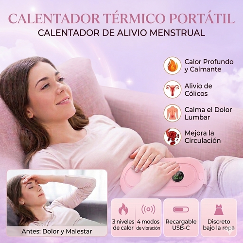Alivia los cólicos menstruales en minutos con calor termico portátil